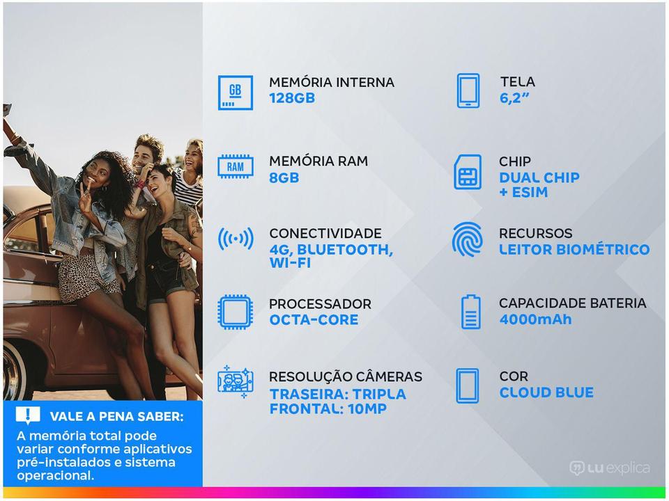 Smartphone Samsung Galaxy S20 128GB Cloud Blue 4G - 1