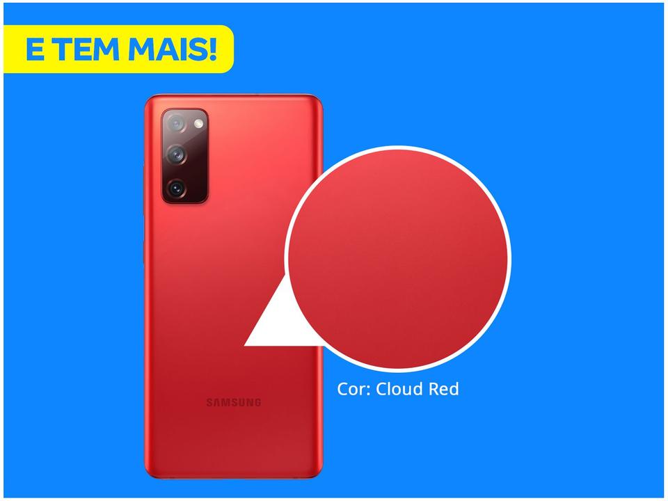 Smartphone Samsung Galaxy S20 FE 128GB Cloud Red 6GB RAM 6,5" Câm. Tripla + Selfie 32MP Dual Chip - 2