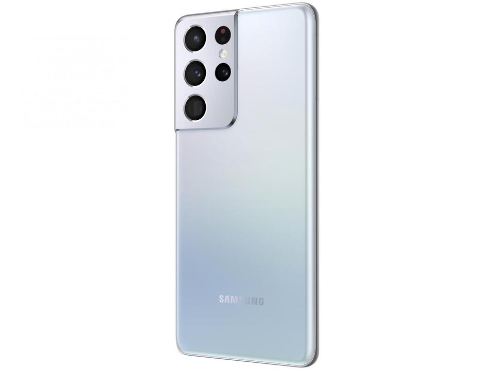 Smartphone Samsung Galaxy S21 Ultra 256GB Prata 5G - 12GB RAM Tela 6,8” Câm. Quádrupla + Selfie 40MP - 8