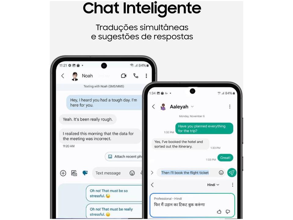 Smartphone Samsung Galaxy S23+ 256GB Creme 5G 8GB RAM 6,6” Câm. Tripla + Selfie 12MP - 7