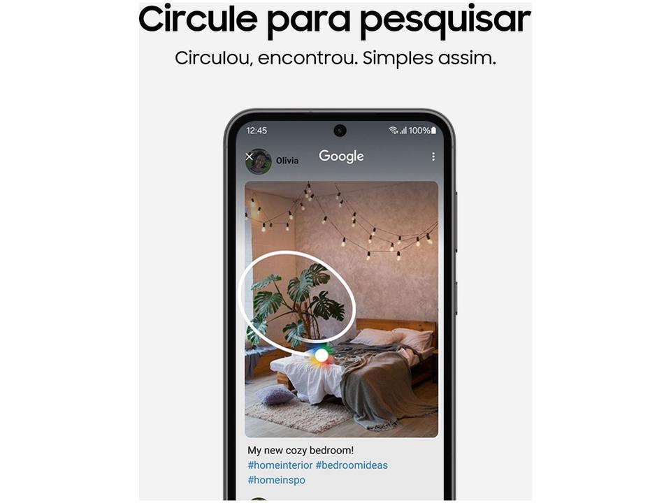 Smartphone Samsung Galaxy S23+ 256GB Preto 5G 8GB RAM 6,6” Câm. Tripla + Selfie 12MP - 8