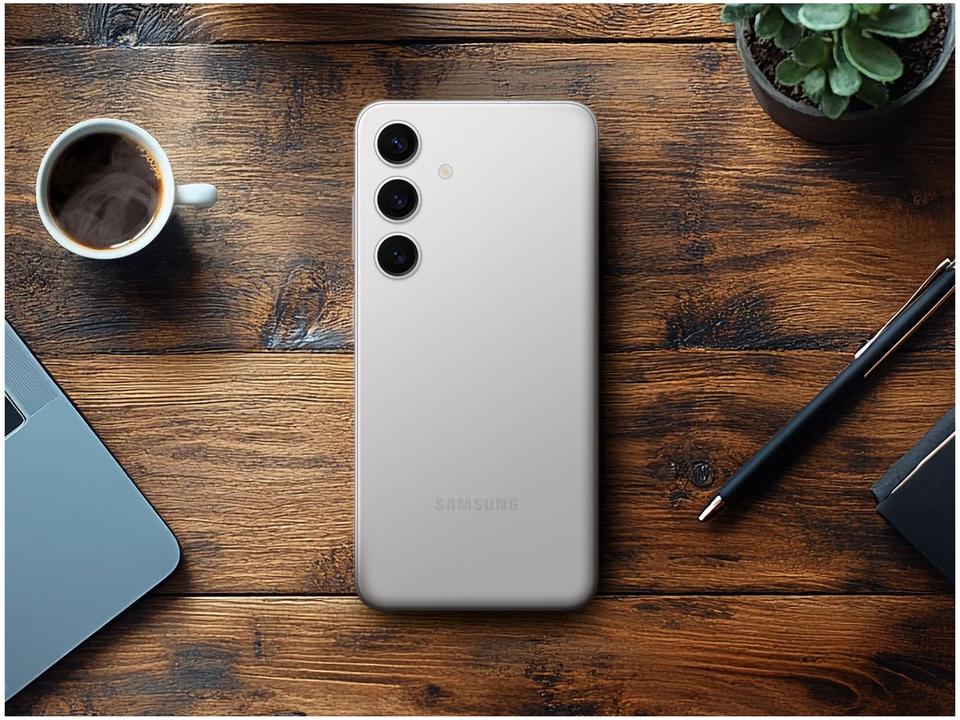 Smartphone Samsung Galaxy S24 6,2" Galaxy AI 256GB Cinza 5G 8GB RAM Câm. Tripla 50MP + Selfie 12MP Bateria 4000mAh Dual Chip - 6