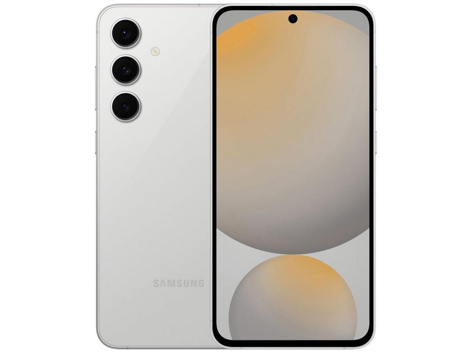 Smartphone Samsung Galaxy S24 FE 128GB Cinza 5G 8GB RAM 6,7" Câm. Tripla + Selfie 10MP - 12