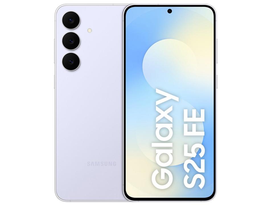 Smartphone Samsung Galaxy S25 FE 128GB 5G 8GB RAM Azul 6,7" Câm. Tripla + Selfie 12MP