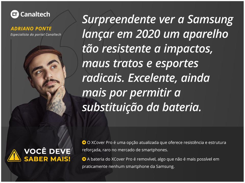 Smartphone Samsung Galaxy XCover Pro 64GB Preto 4G - 4