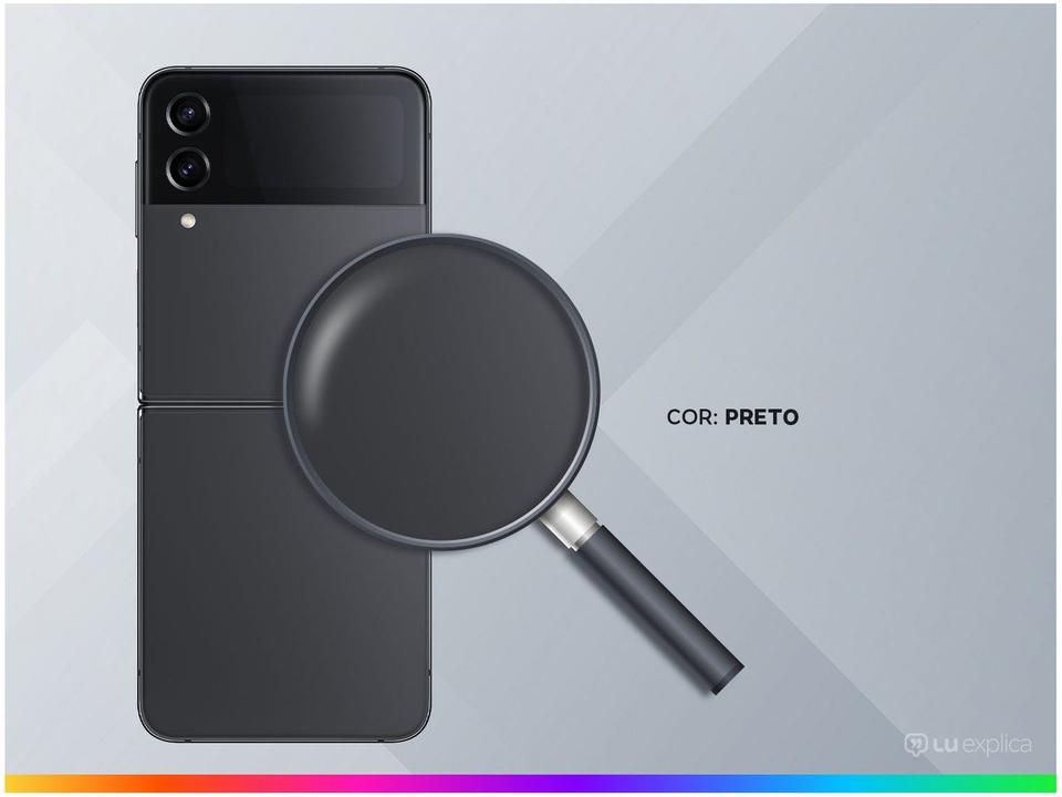 Smartphone Samsung Galaxy Z Flip4 128GB Preto 5G Octa-Core 8GB RAM Câm. Dupla + Selfie 10MP - 2