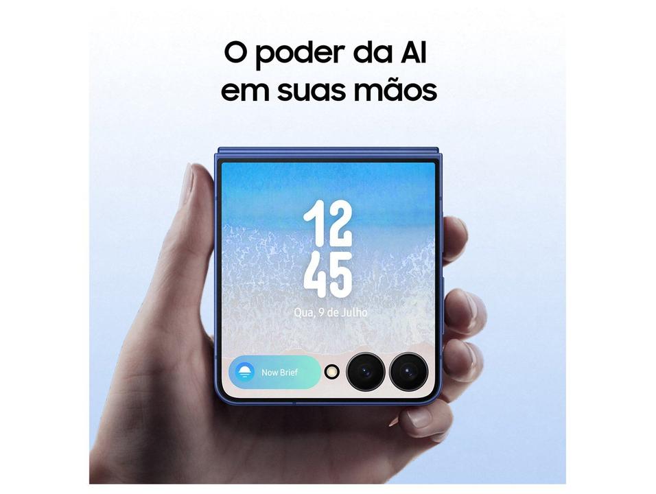 Smartphone Samsung Galaxy Z Flip7 256GB Preto 5G Tela 6,9" Câm. Dupla 50MP Galaxy AI - 3