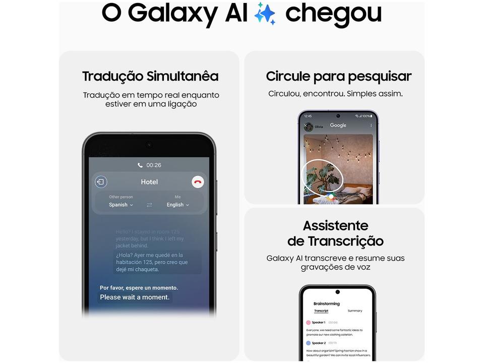 Smartphone Samsung Z Flip 5 512GB Rosa 5G Snapdragon 8GB RAM 6,7" Câm. Dupla + Selfie 10MP Dual Chip - 5