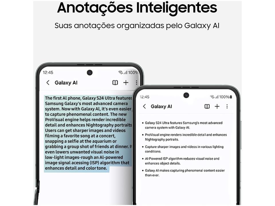 Smartphone Samsung Z Flip 5 512GB Rosa 5G Snapdragon 8GB RAM 6,7" Câm. Dupla + Selfie 10MP Dual Chip - 11