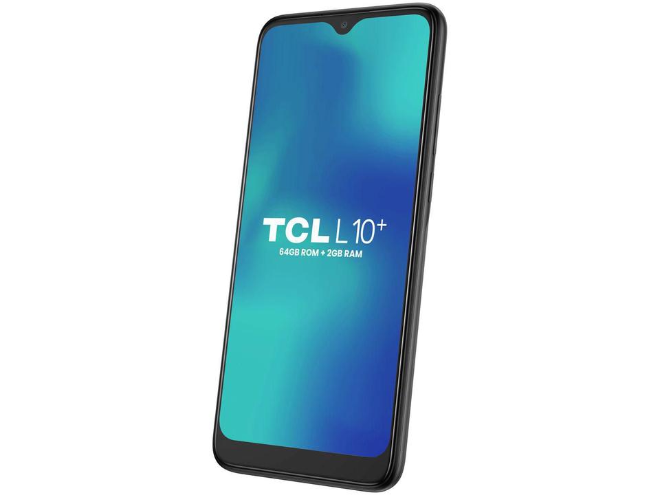 Smartphone TCL L10 Plus 64GB Cinza 4G Octa-Core - 2GB RAM Tela 6,22” Câm. Tripla + Selfie 5MP - 8