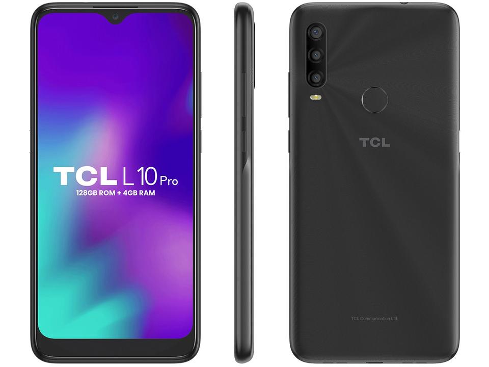 Smartphone TCL L10 Pro 128GB Cinza 4G Octa-Core - 4GB RAM Tela 6,22” Câm. Tripla + Selfie 5MP