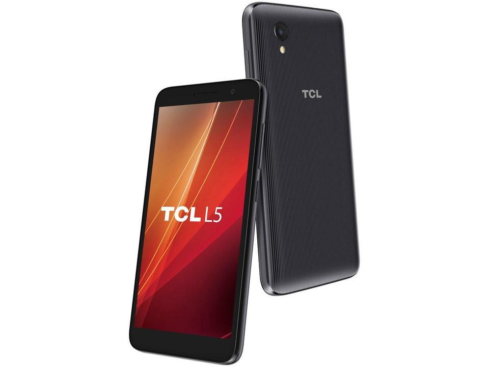 Smartphone TCL L5 16GB Preto 4G Quad-Core - 1GB RAM Tela 5” Câm. 8MP + Selfie 5MP - 12