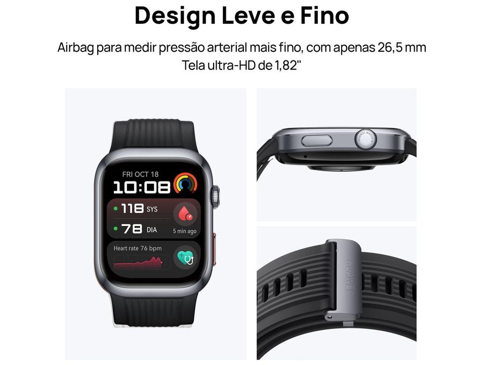 Smartwatch Huawei Watch D2 Preto 4GB Bluetooth - 3