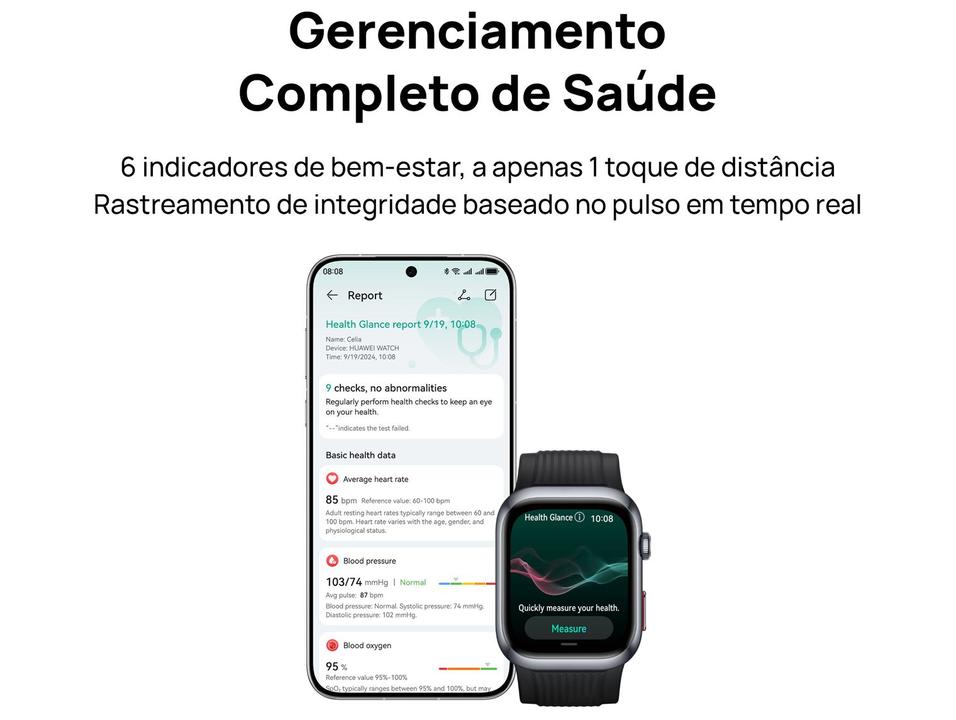 Smartwatch Huawei Watch D2 Preto 4GB Bluetooth - 1