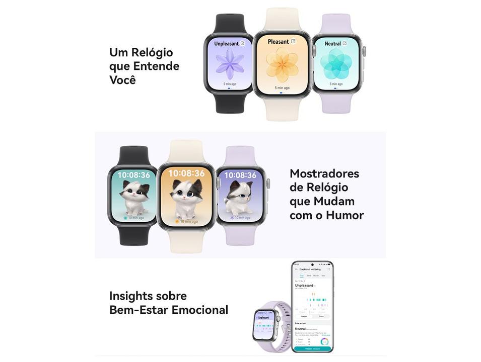 Smartwatch Huawei Watch Fit 4 Preto 4GB Bluetooth - 7