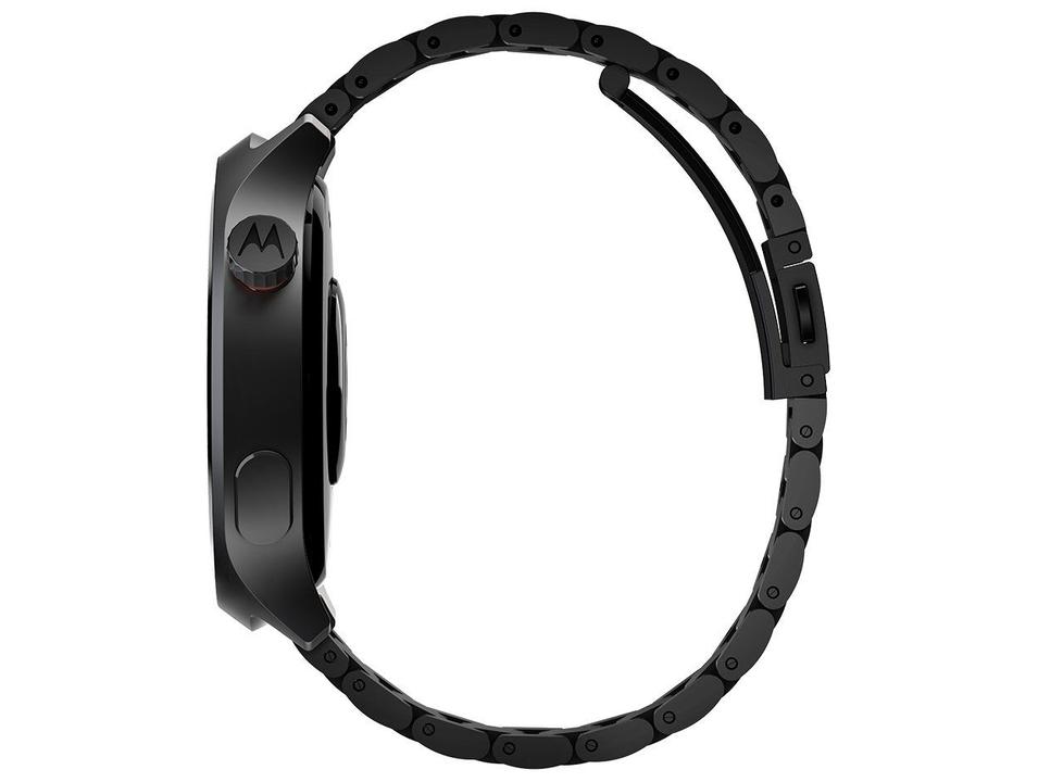 Smartwatch Motorola Moto Watch 47mm Pulseira Preta Bluetooth - 4