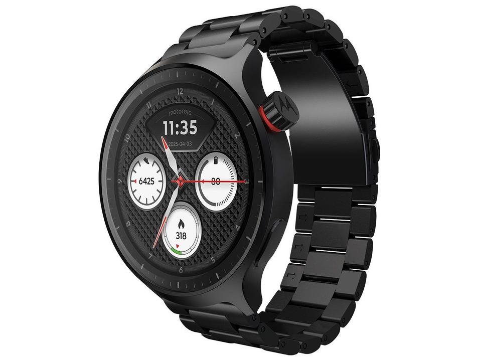 Smartwatch Motorola Moto Watch 47mm Pulseira Preta Bluetooth - 2