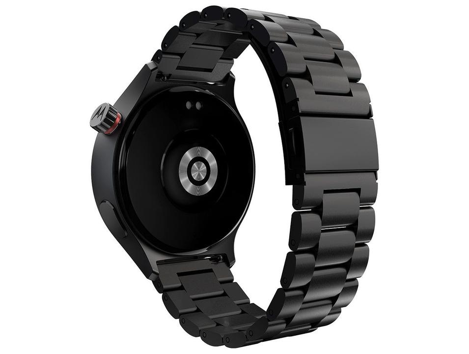 Smartwatch Motorola Moto Watch 47mm Pulseira Preta Bluetooth - 5