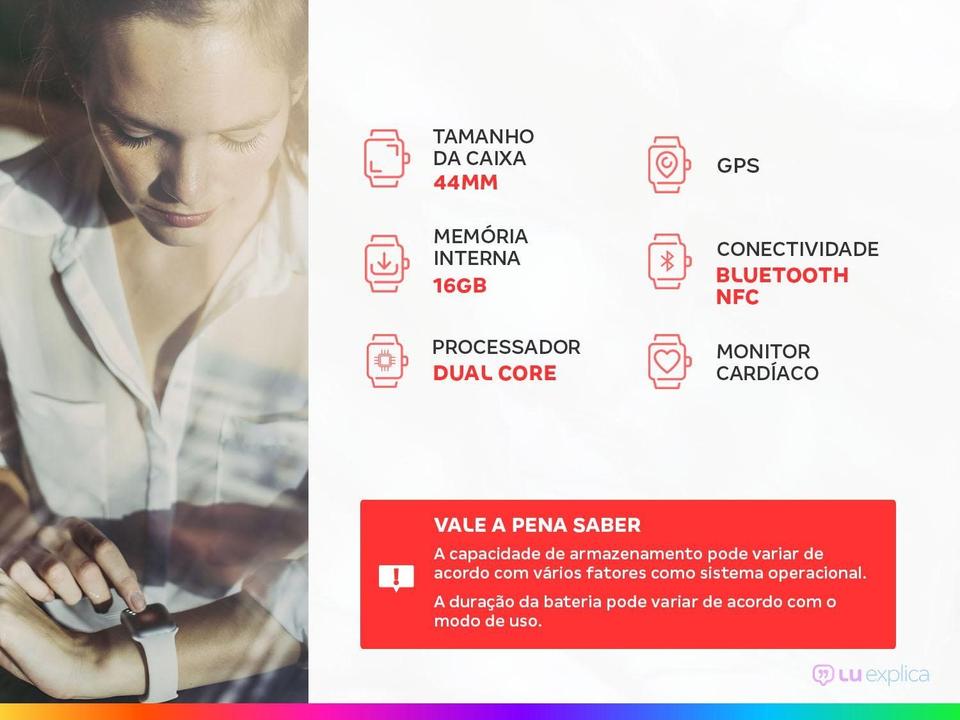 Smartwatch Samsung Galaxy Watch5 BT 44mm Prata 16GB Bluetooth - 1