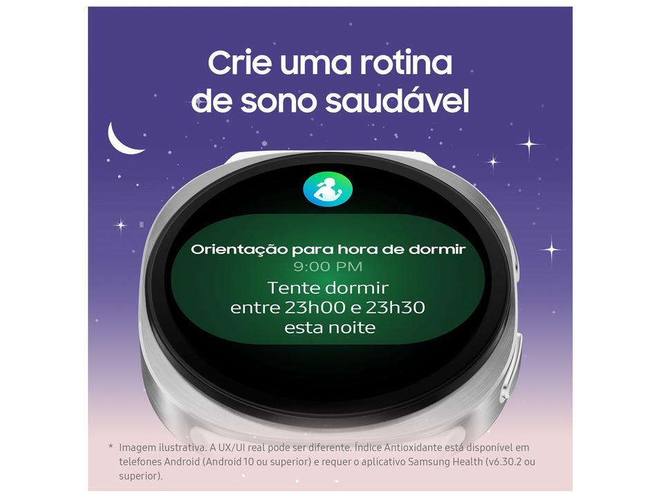 Smartwatch Samsung Galaxy Watch8 40mm Branco 32GB Bluetooth LTE - 5