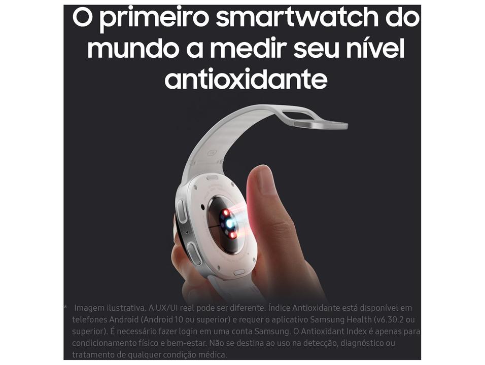 Smartwatch Samsung Galaxy Watch8 40mm Branco 32GB Bluetooth - 7