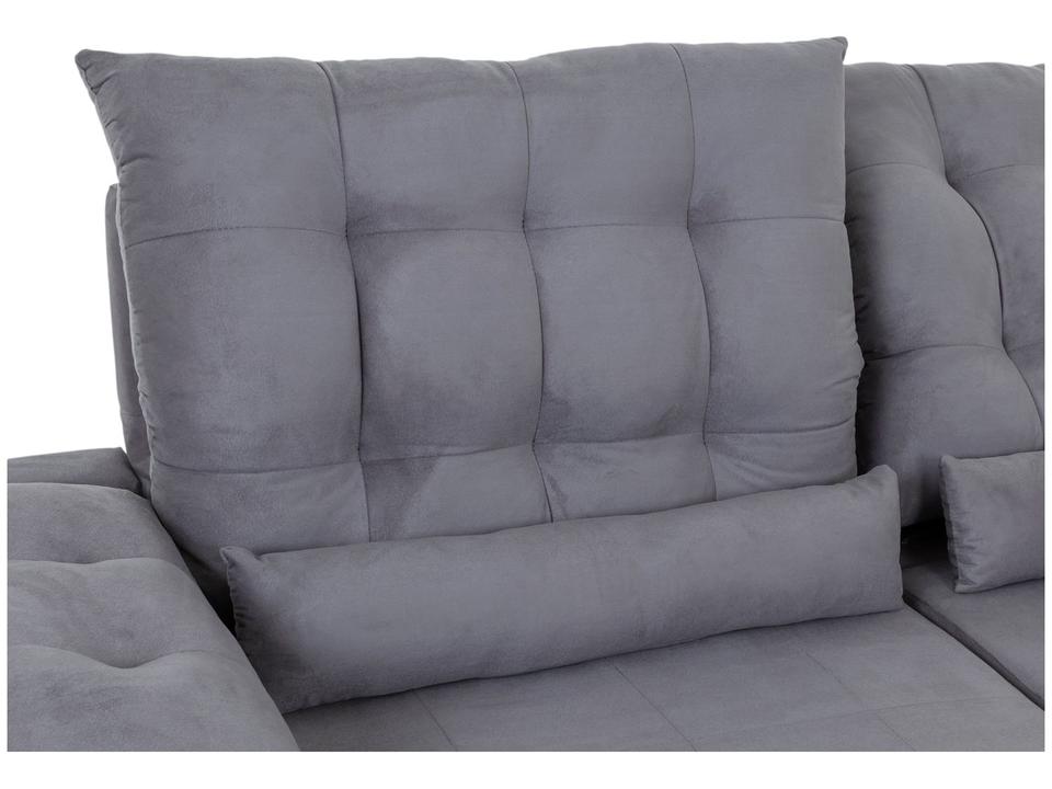 Sofá 2 e 3 Lugares Retrátil Reclinável Suede Phormatta Colômbia SMP - 14