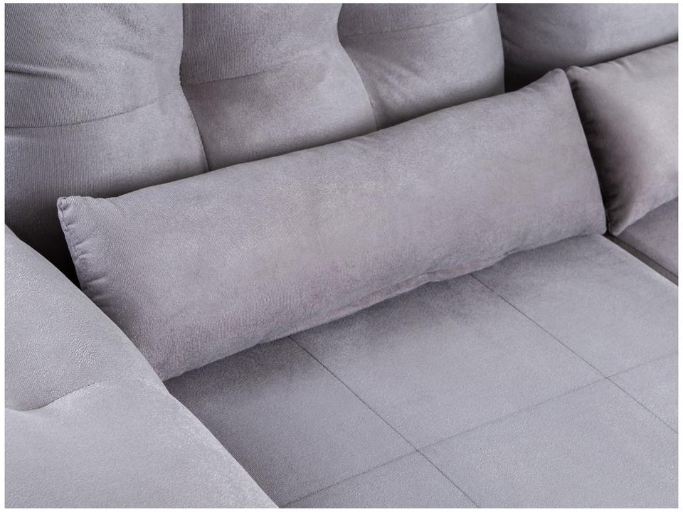 Sofá 2 e 3 Lugares Retrátil Reclinável Suede Phormatta Colômbia SMP - 15