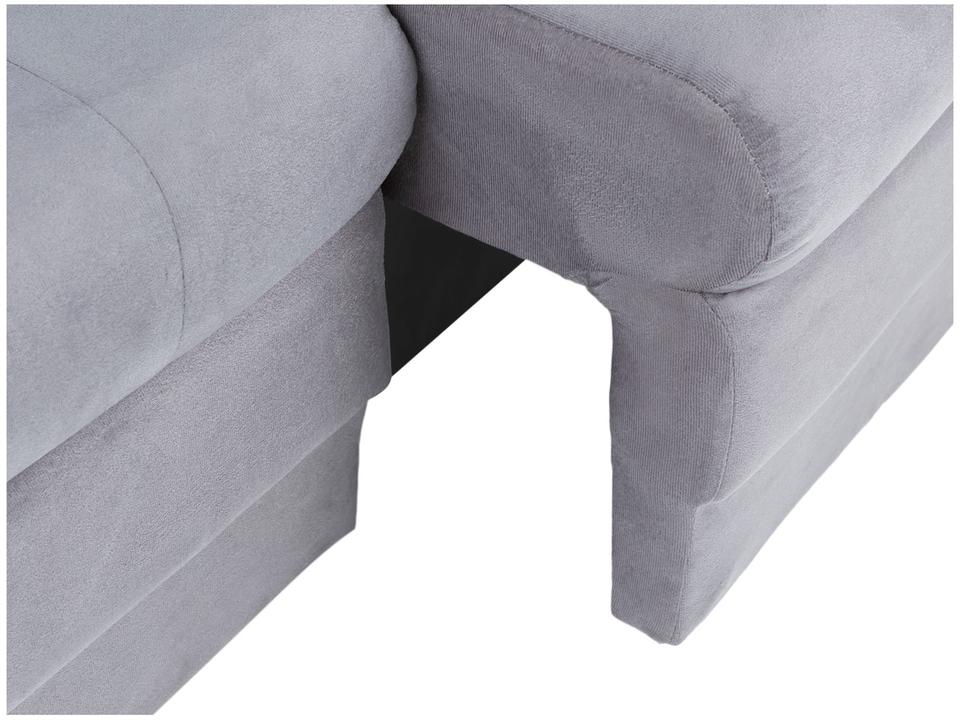 Sofá 2 e 3 Lugares Retrátil Reclinável Suede Phormatta Colômbia SMP - 18