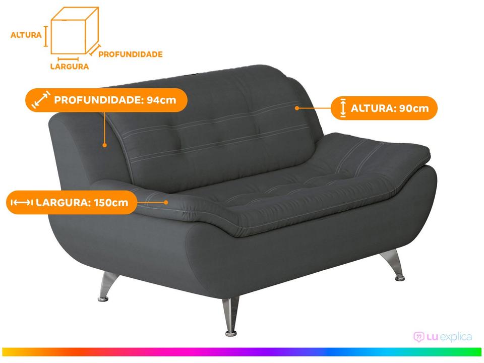 Sofá 2 Lugares Linoforte Mirage - 2