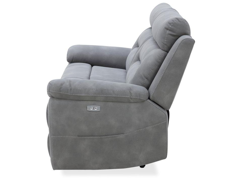 Sofá 2 Lugares Retrátil Reclinável Elétrico Poliéster e PU Molas Ensacadas Mova Caemmun - 6