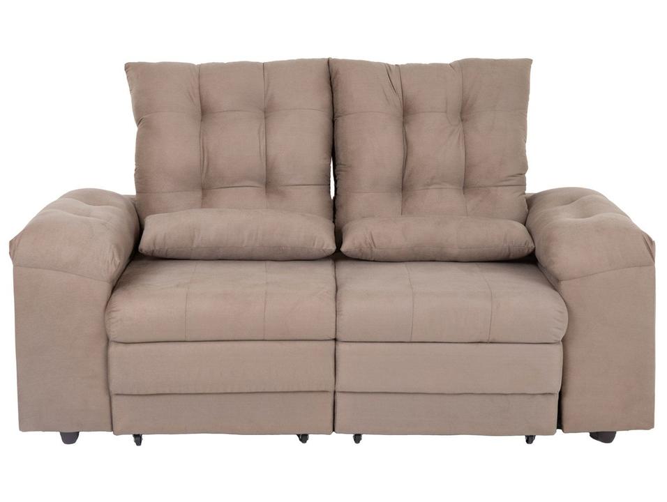 Sofá 2 Lugares Retrátil Reclinável Suede Phormatta Colômbia SMP - 9