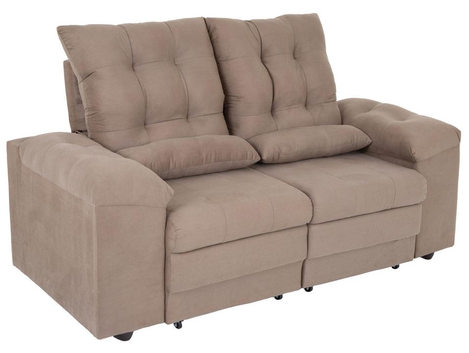 Sofá 2 Lugares Retrátil Reclinável Suede Phormatta Colômbia SMP - 8