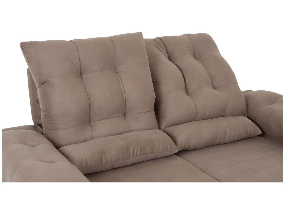 Sofá 2 Lugares Retrátil Reclinável Suede Phormatta Colômbia SMP - 10