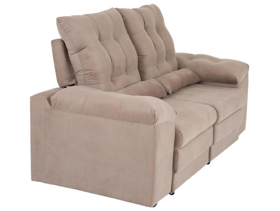 Sofá 2 Lugares Retrátil Reclinável Suede Phormatta Colômbia SMP - 10