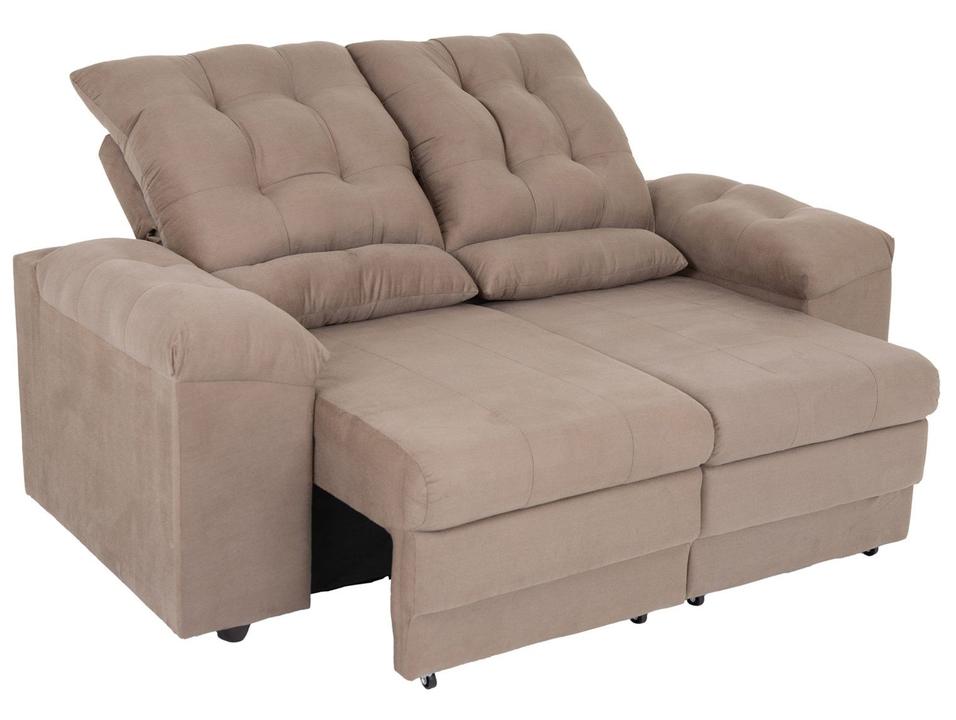 Sofá 2 Lugares Retrátil Reclinável Suede Phormatta Colômbia SMP - 5
