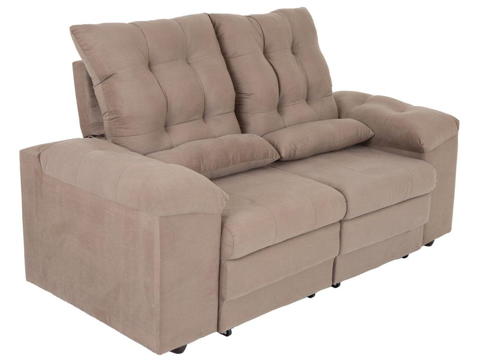 Sofá 2 Lugares Retrátil Reclinável Suede Phormatta Colômbia SMP - 7
