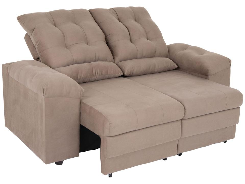 Sofá 2 Lugares Retrátil Reclinável Suede Phormatta Colômbia SMP - 2