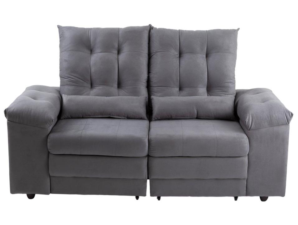 Sofá 2 Lugares Retrátil Reclinável Suede Phormatta Colômbia SMP - 6