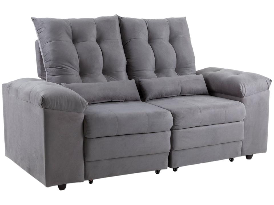 Sofá 2 Lugares Retrátil Reclinável Suede Phormatta Colômbia SMP - 1