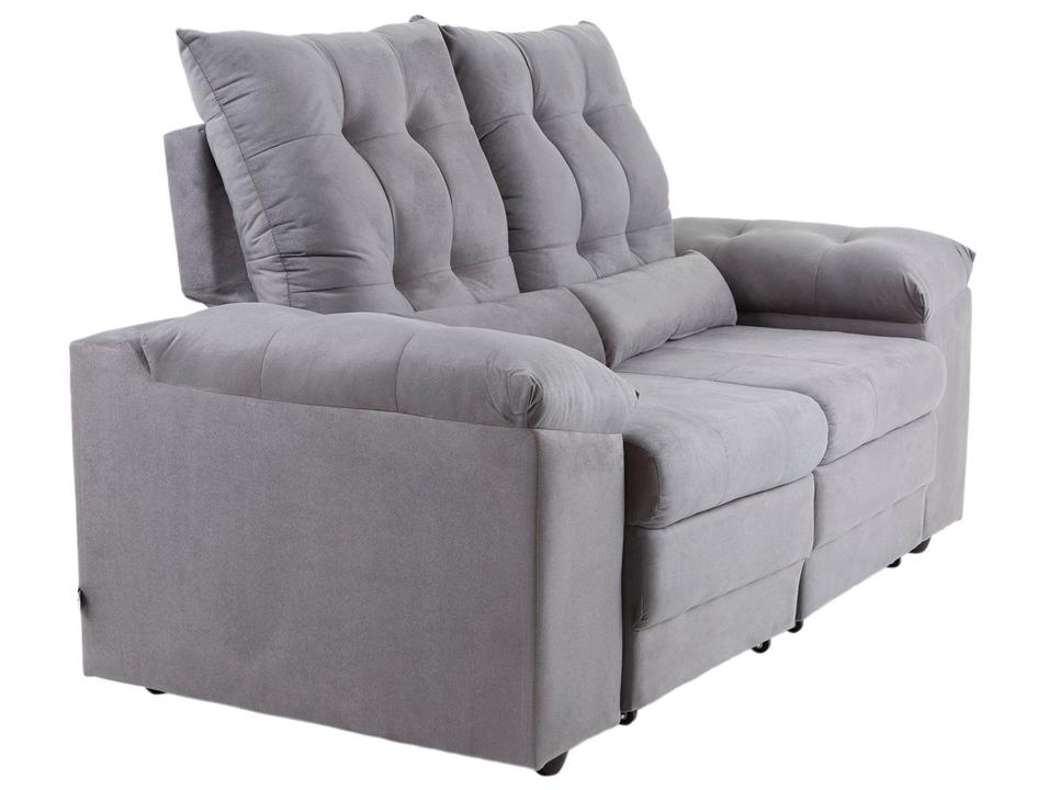 Sofá 2 Lugares Retrátil Reclinável Suede Phormatta Colômbia SMP - 8