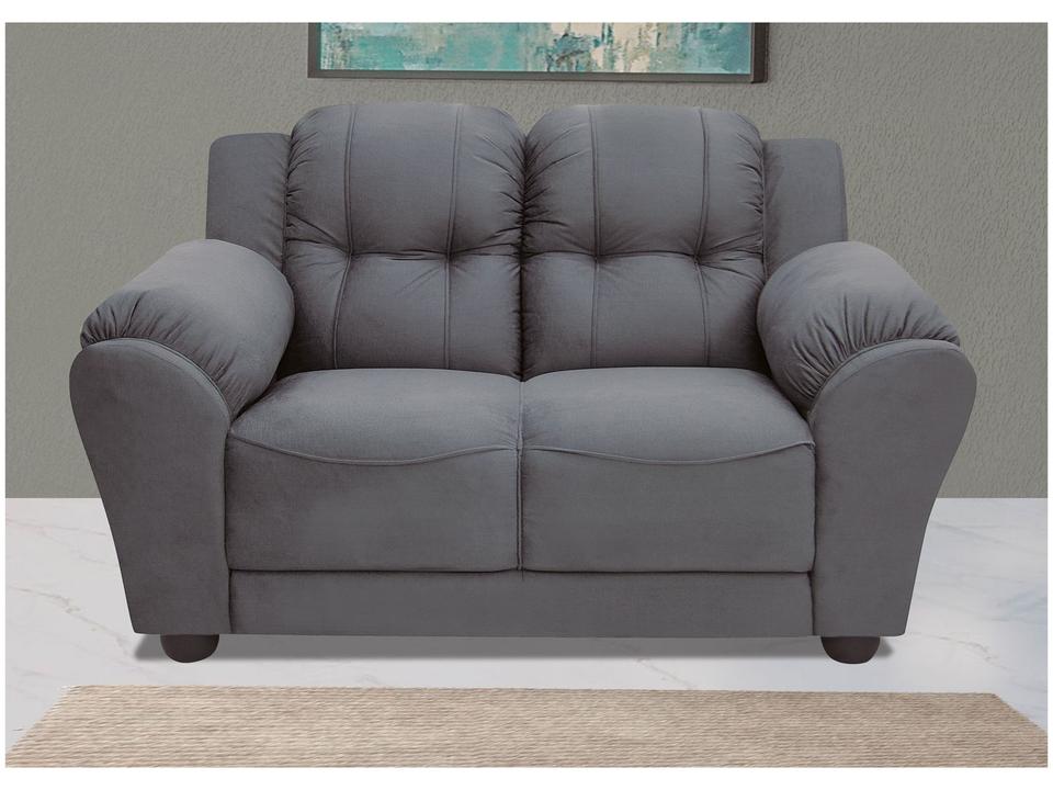 Sofá 2 Lugares Suede Adágio Linoforte - 1