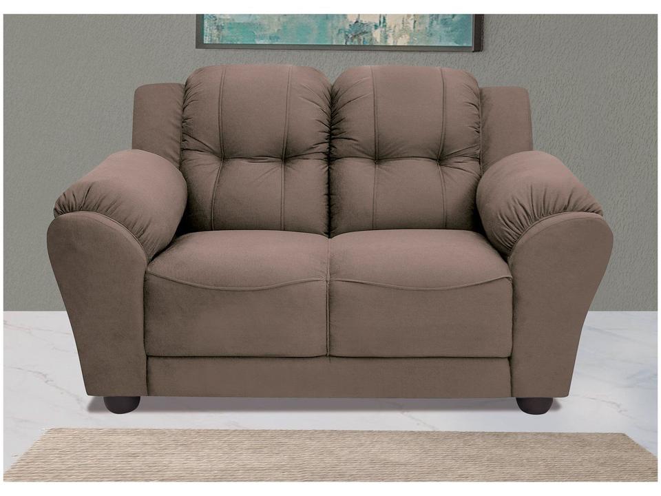 Sofá 2 Lugares Suede Adágio Linoforte - 1