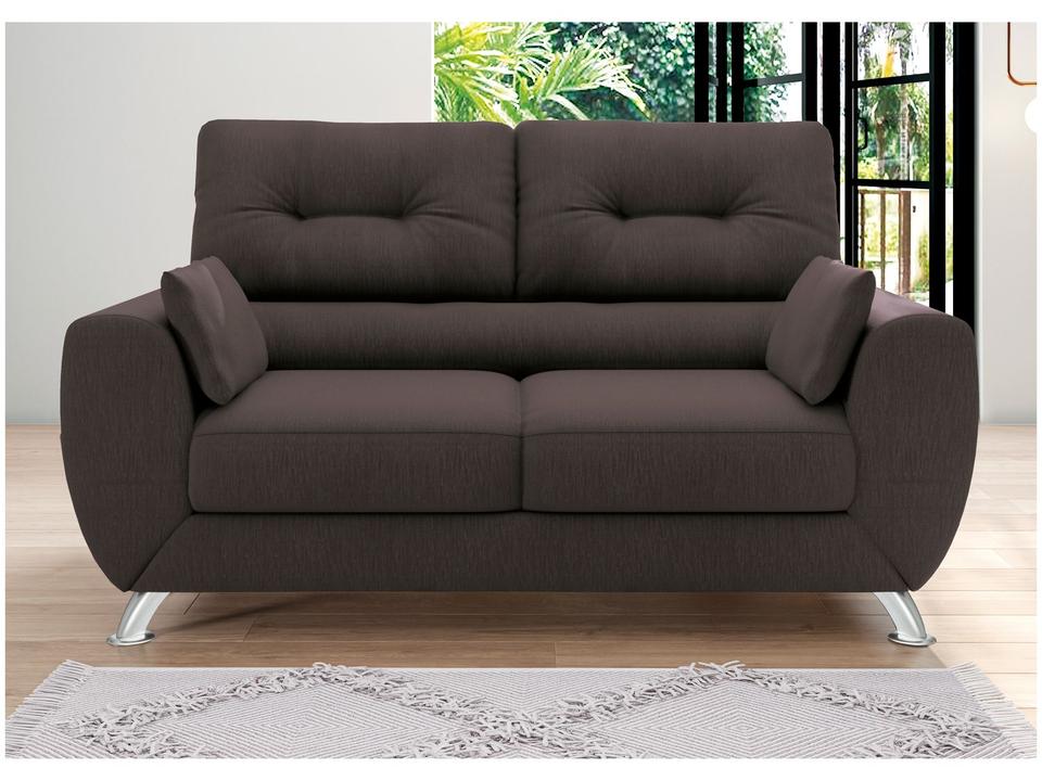 Sofá 2 Lugares Suede Amarilis Linoforte - 5