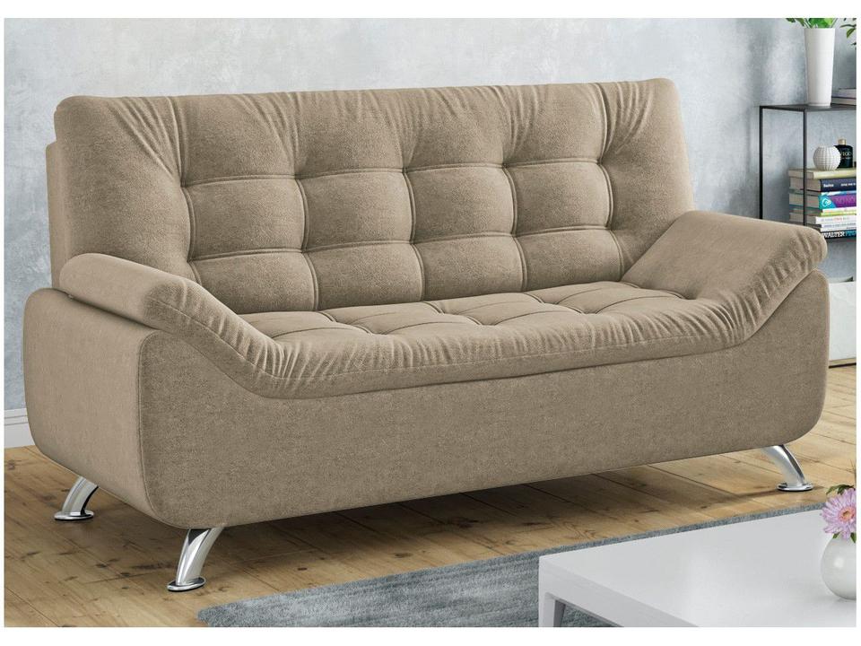Sofá 2 Lugares Suede Linoforte Durban