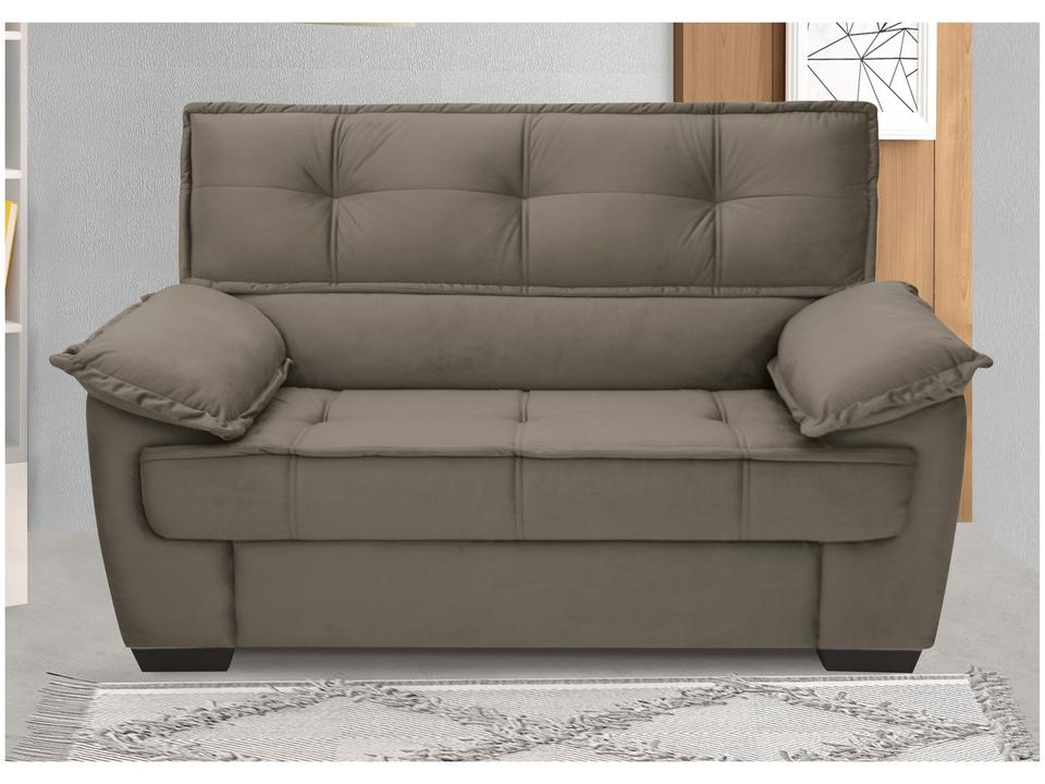 Sofá 2 Lugares Suéde Lisboa Linoforte - 4
