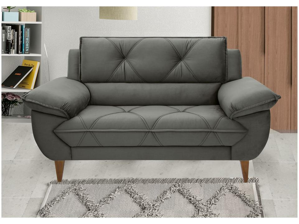 Sofá 2 Lugares Suede Malbec Linoforte - 4