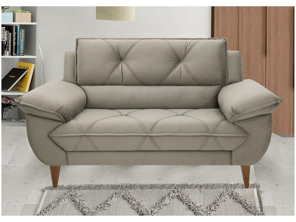 Sofá 2 Lugares Suede Malbec Linoforte - 4