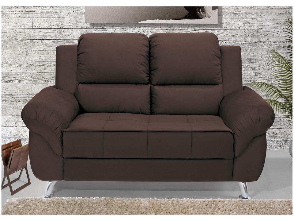 Sofá 2 Lugares Suede Marselha Linoforte - 4