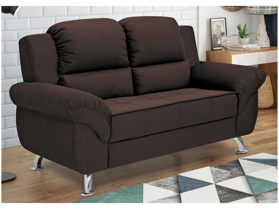 Sofá 2 Lugares Suede Marselha Linoforte - 3
