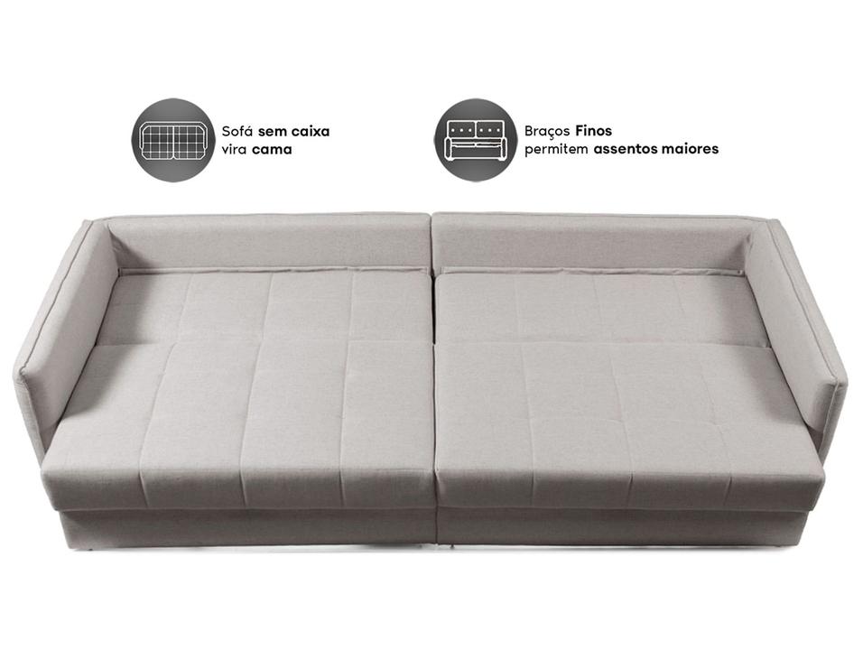 Sofá 3 Lugares Retrátil Reclinável Linho Urban Next Sofás - 3